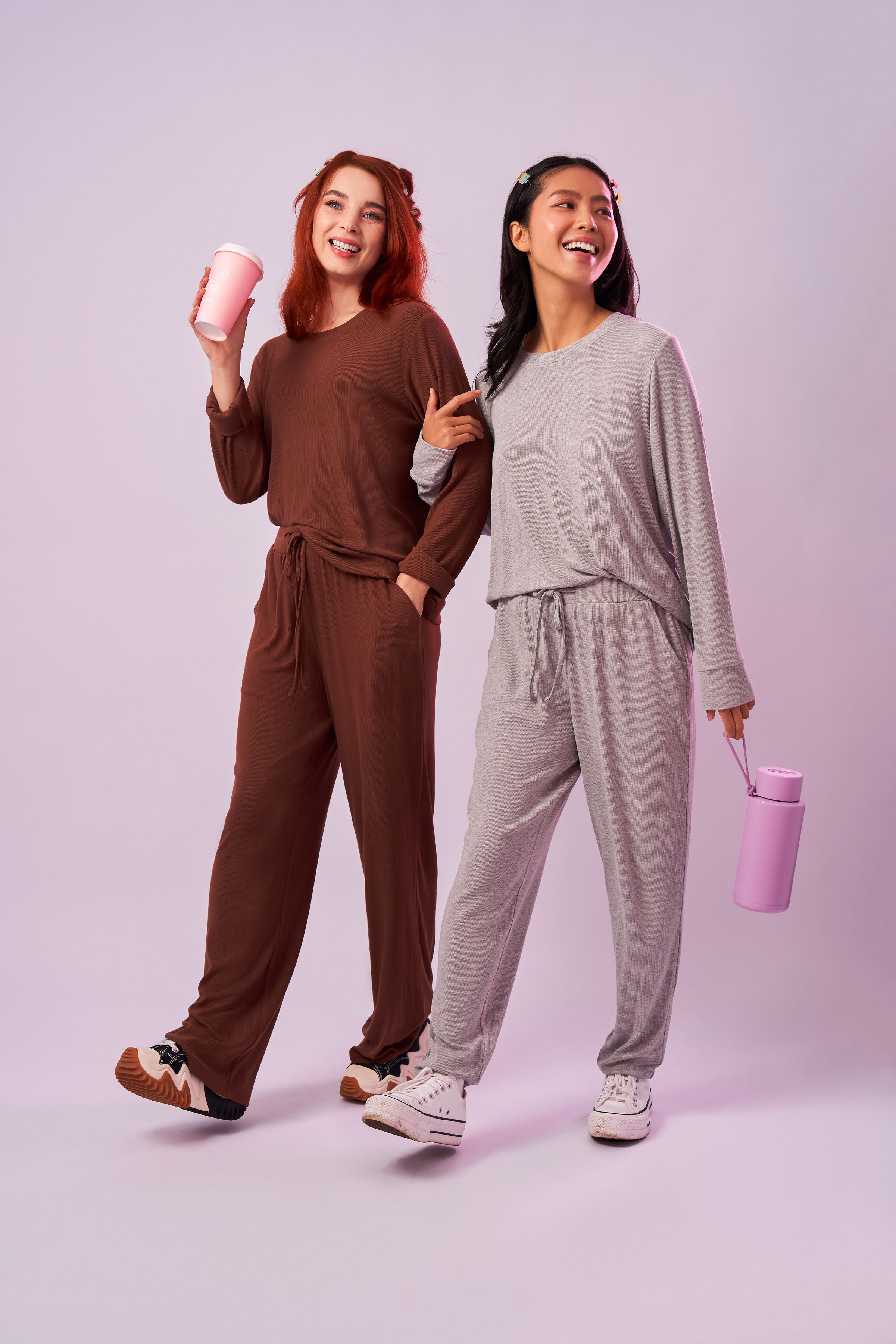 Bamboo Rib-Knit Long Sleeve Pyjama Top