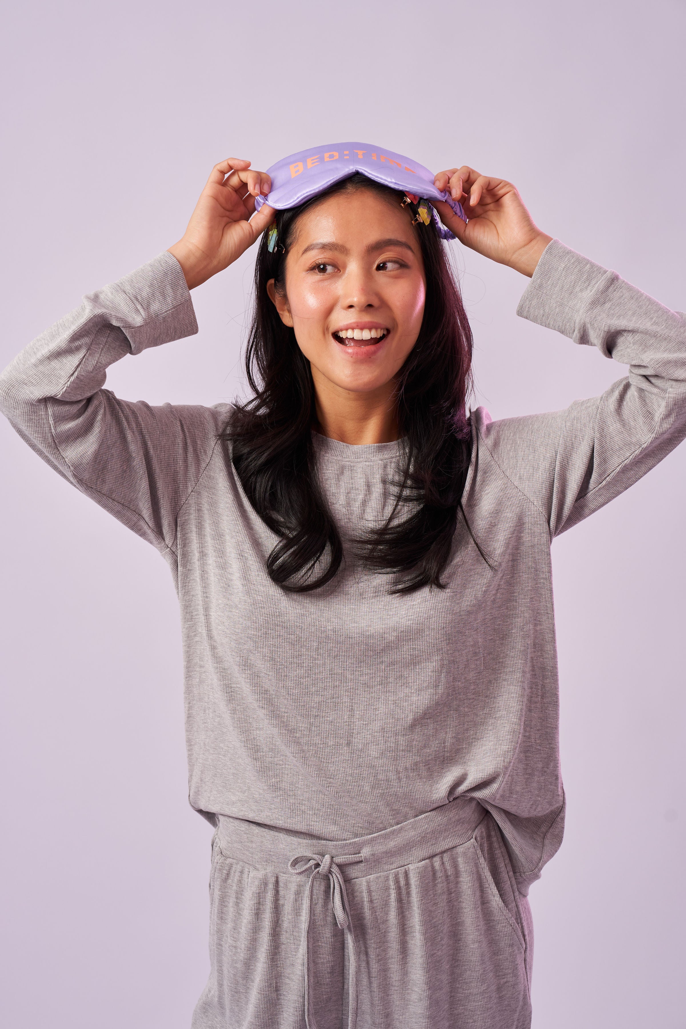 Bamboo Rib-Knit Long Sleeve Pyjama Top