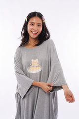 Dalgona Bear Grey Sleep Tee