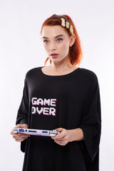 Game Over Black Sleep Tee